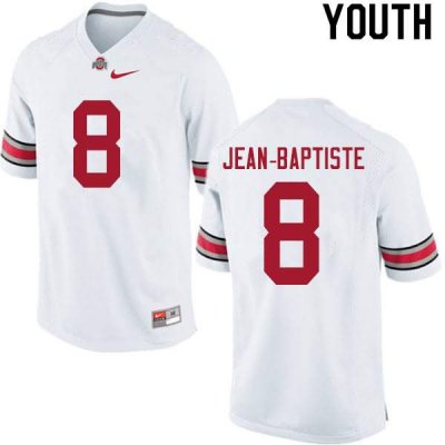 Youth Ohio State Buckeyes #8 Javontae Jean-Baptiste White Nike NCAA College Football Jersey April GIX4744QW